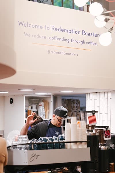 Interior of Redemption Roasters - Piccadilly in London SW1Y 6DT