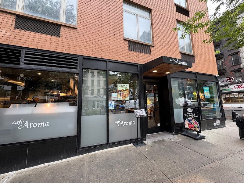 Interior of Cafe Aroma in NY 10018