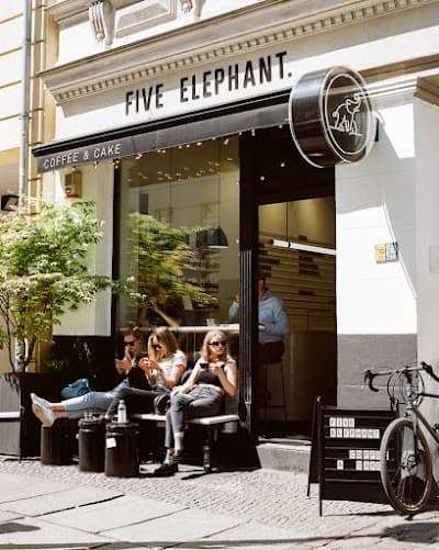 Interior of Five Elephant Mitte in Berlin