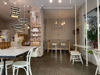 Interior of Andante Coffee in Helsinki