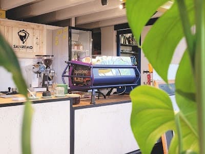 Interior of Galerie Port Franc Coffee in Lausanne