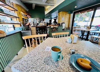 Interior of MIGA café in CDMX