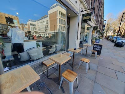 Interior of Store Street Espresso in London WC1E 7DB
