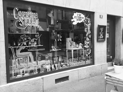 Interior of CofteArt boutique et Coffee Maccha Shop since 2015 in Neuchâtel