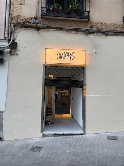 Interior of Oways Cafe in Madrid
