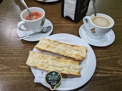 Interior of Cafetería Santa Ana in Madrid