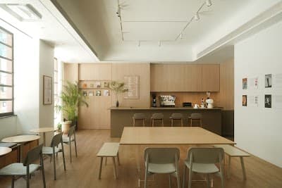 Interior of commaa ,coffee . art . architecture in Sheung Wan