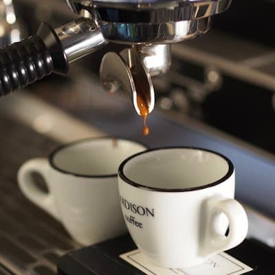 Interior of Madison Coffee Roasters in București