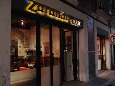 Interior of Zaranda Café Palafox in Pue.