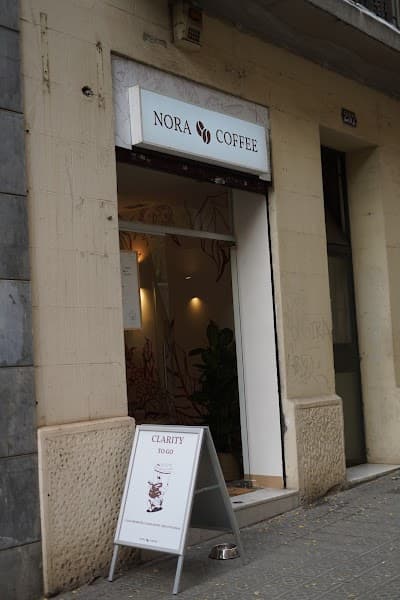 Interior of Nora Coffee in Barcelona