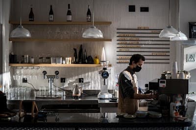 Interior of FOUR Madrid Specialty Coffee in Madrid