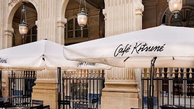Interior of Café Kitsuné Palais Royal in Paris