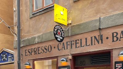 Interior of Caffellini in 111 29 Stockholm
