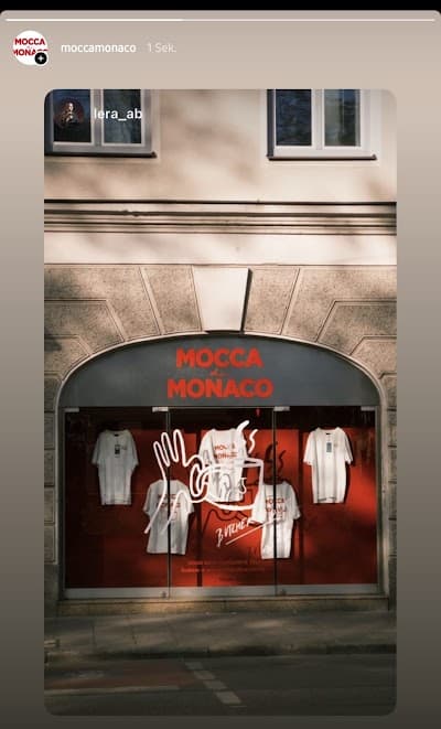 Interior of Mocca Monaco in München