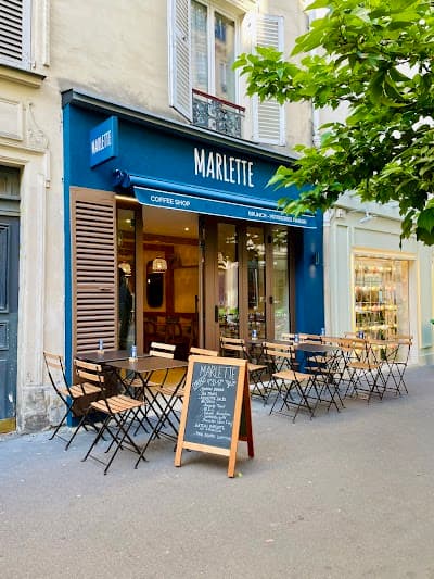 Interior of Café Marlette - Brunch Montmartre in Paris