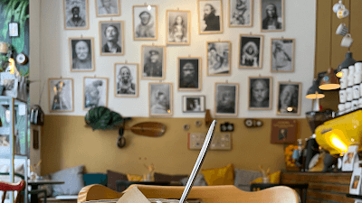 Interior of 20 Grams - Specialty Coffee Shop in København