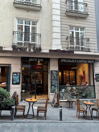 Interior of Coffee Brew Lab in Beyoğlu/İstanbul