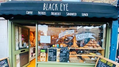 Interior of BLACK EYE COFFEE in London SE10 9TS