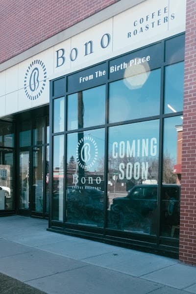 Interior of Bono Coffee Roasters in AB T2E 0B8
