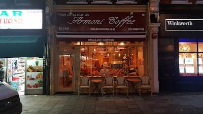 Interior of Armoni Coffee, Crouch End Blend Limited in London N8 9DE