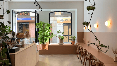 Interior of Gosto Café in Madrid