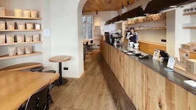 Interior of The Barn Café Hackescher Markt in Berlin