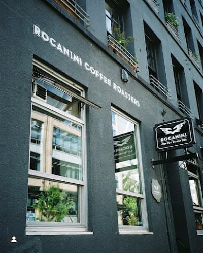 Interior of Rocanini Coffee Roasters in BC V6B 2M6
