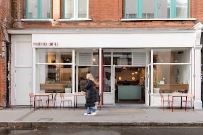 Interior of Prufrock Coffee in London EC1N 7TE