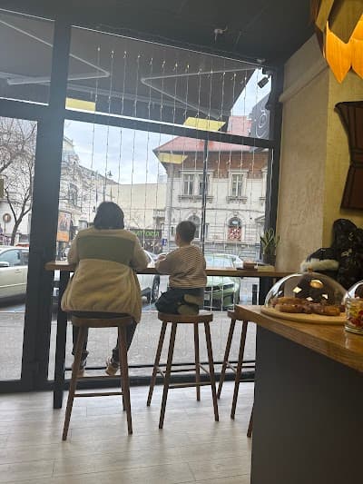 Interior of COSH Artisanal Coffee - a speciality coffee shop in București