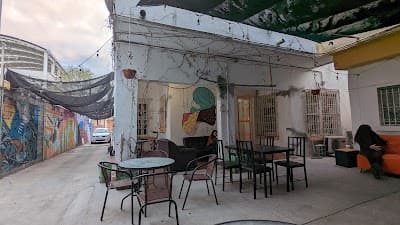 Interior of Café Ambr in N.L.