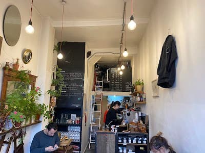 Interior of 46b Espresso Hut in London E9 6DF