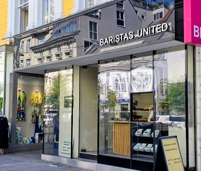 Interior of Baristas United Coffee Shop in Wien