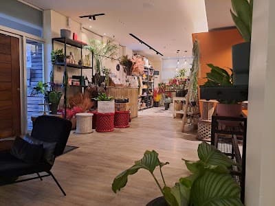 Interior of Flowershop Cafe in Lagos