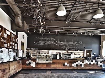 Interior of Propeller Coffee Co. in ON M6H 2Z3