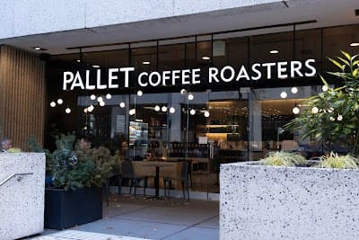 Interior of Pallet Coffee Roasters - Melville Street in BC V6E 0B7