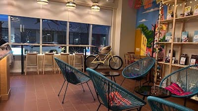 Interior of Frida's Coffee Home in AB T2P 1M1