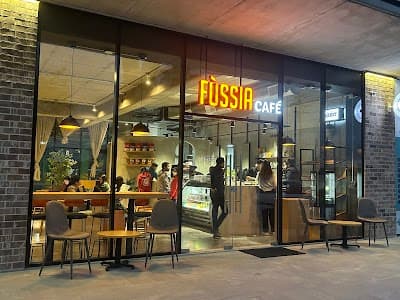 Interior of Fússia Café in N.L.