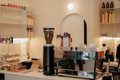 Interior of The Miners Coffee Sagrada in Barcelona