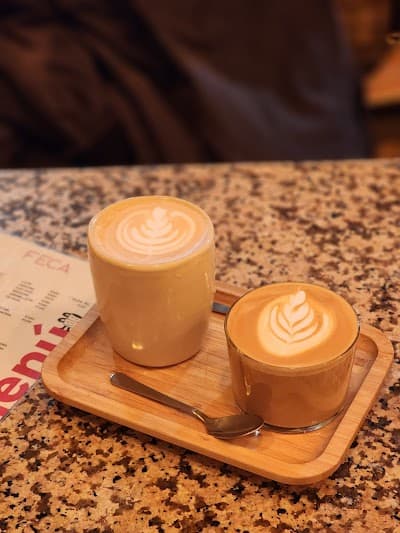 Interior of FECA Specialty Coffee & Brunch in Madrid