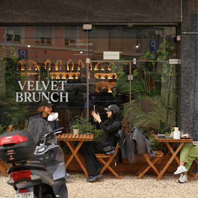 Interior of Velvet Brunch in -134 Lisboa
