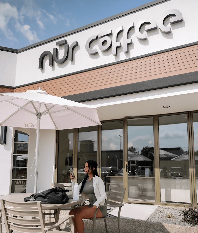 Interior of Nūr Coffee in TX 75006