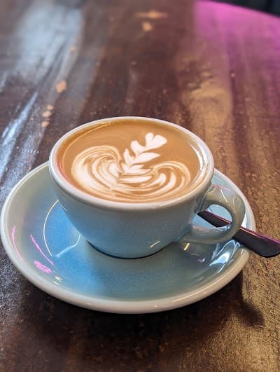 Interior of Meletius Speciality Coffee Roasters in London WC1V 6AA