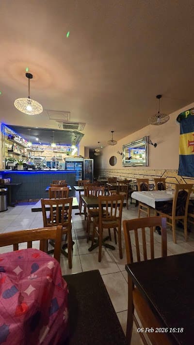Interior of Angela's Portuguese Coffee Shop & Restaurant in London SW2 1HP