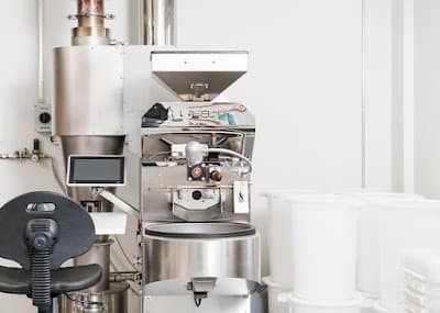 Interior of Frukt Coffee Roasters in Turku