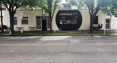 Interior of Loophole Coffee Bar in AB T2P 1J2