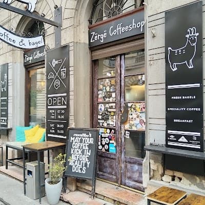 Interior of Zërgë Coffeeshop in Fő u. 7