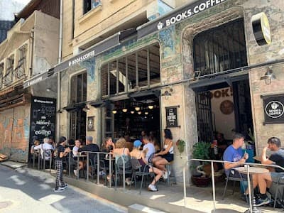 Interior of Books & Coffee Karaköy in Beyoğlu/İstanbul