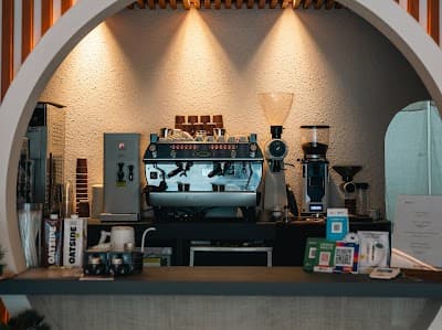 Interior of Downt Espresso in Seoul