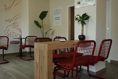 Interior of Goma Café in Madrid