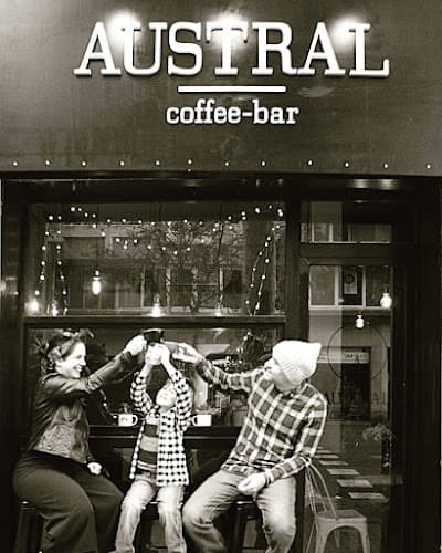 Interior of Austral Coffee Bar in Barcelona